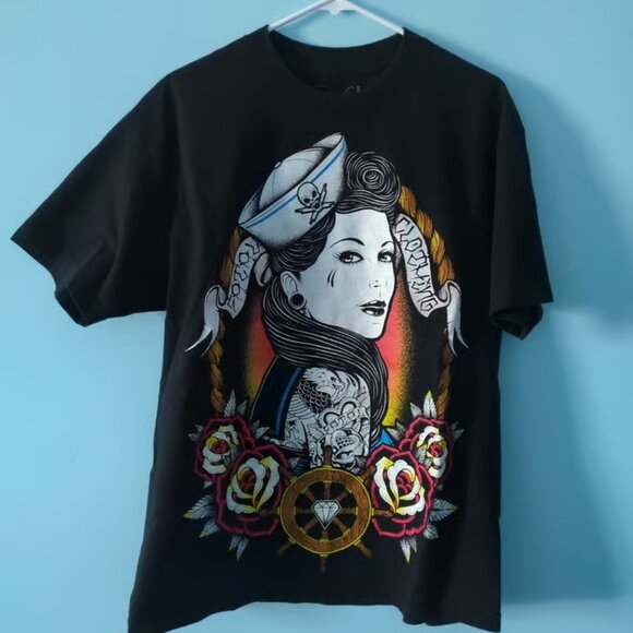 Fatal T Shirt Clothing Brand Men’s Large Vintage Double Side Graphic Tee - Picture 1 of 4